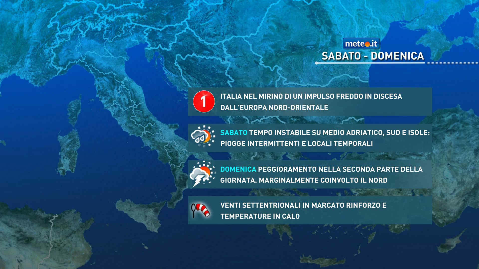 Meteo, weekend di Halloween con tempo instabile e più freddo