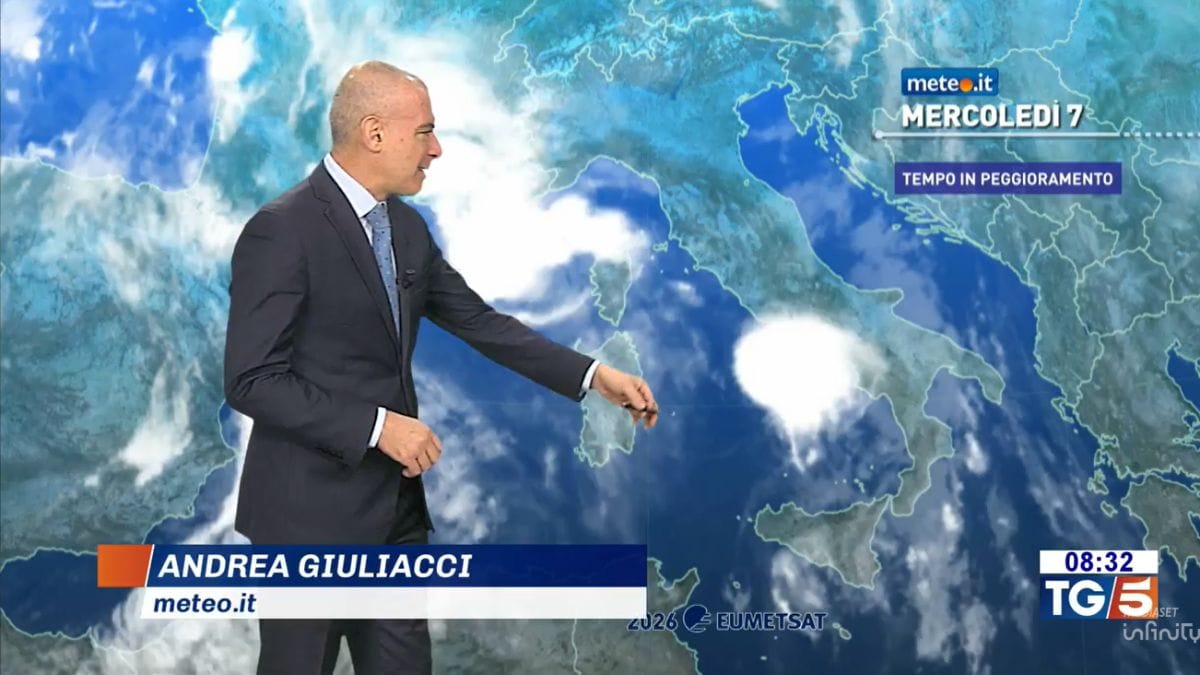 Meteo: oggi (7 ottobre) piogge e temporali. Le zone coinvolte