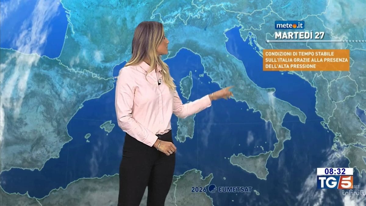 Meteo: 27 ottobre con tanto sole e temperature miti al Centro-Nord!