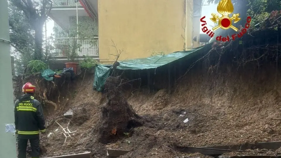Maltempo in Liguria, piogge intense su Genova con quasi 200 mm: cedimento di un muraglione, strade allagate e alberi abbattuti